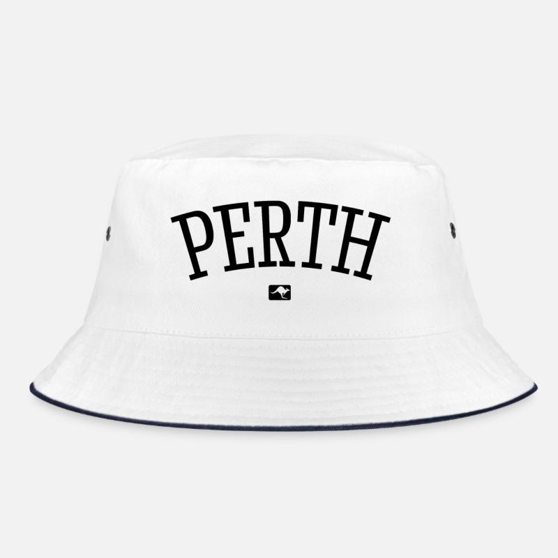 Perth Australia Down Under Kangaroo Koala Outback Bucket Hat