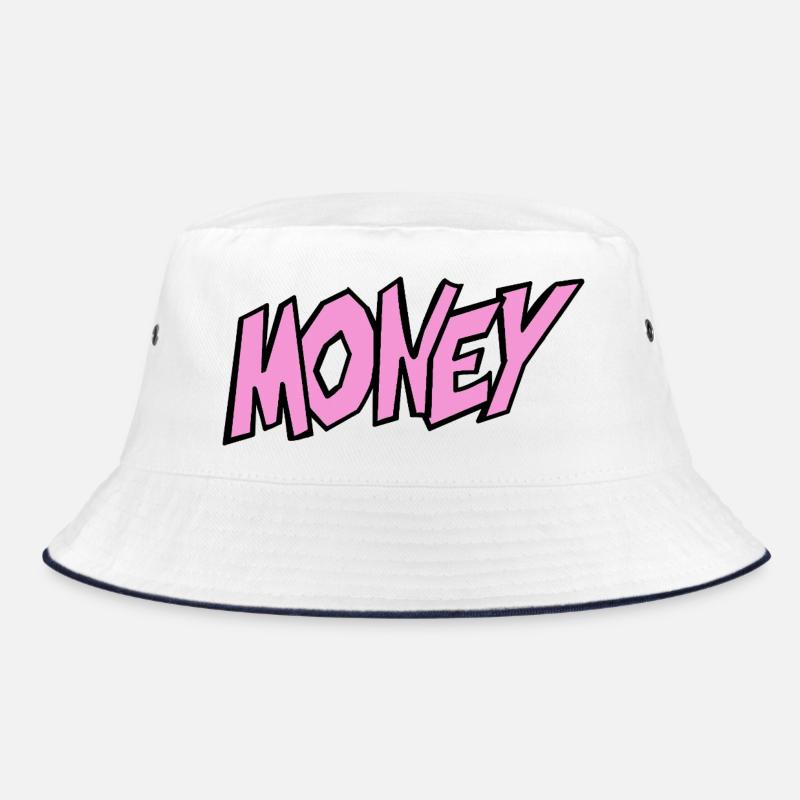 Geld-Illustration mit Lebendiger Typografie Bucket Hat