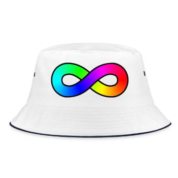 Autisme Arc-en-ciel Infini - Bob - blanc/marine - Devant