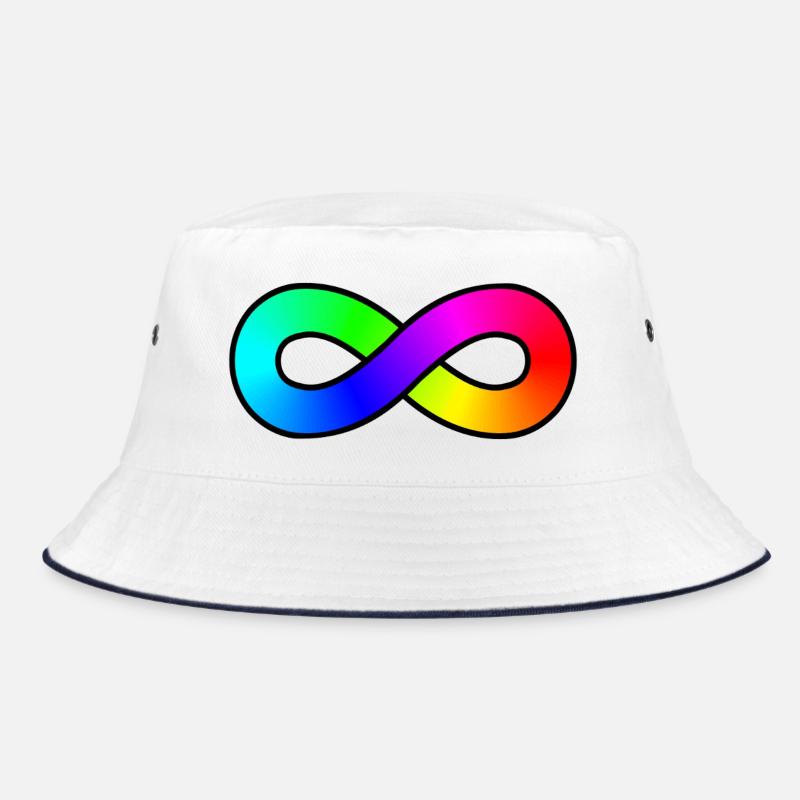 Autismus Regenbogen Unendlichkeit Bucket Hat