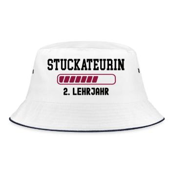 Apprenticeship plasterer 2 year apprenticeship plasterer apprenticeship - Bucket Hat - white/navy - Front