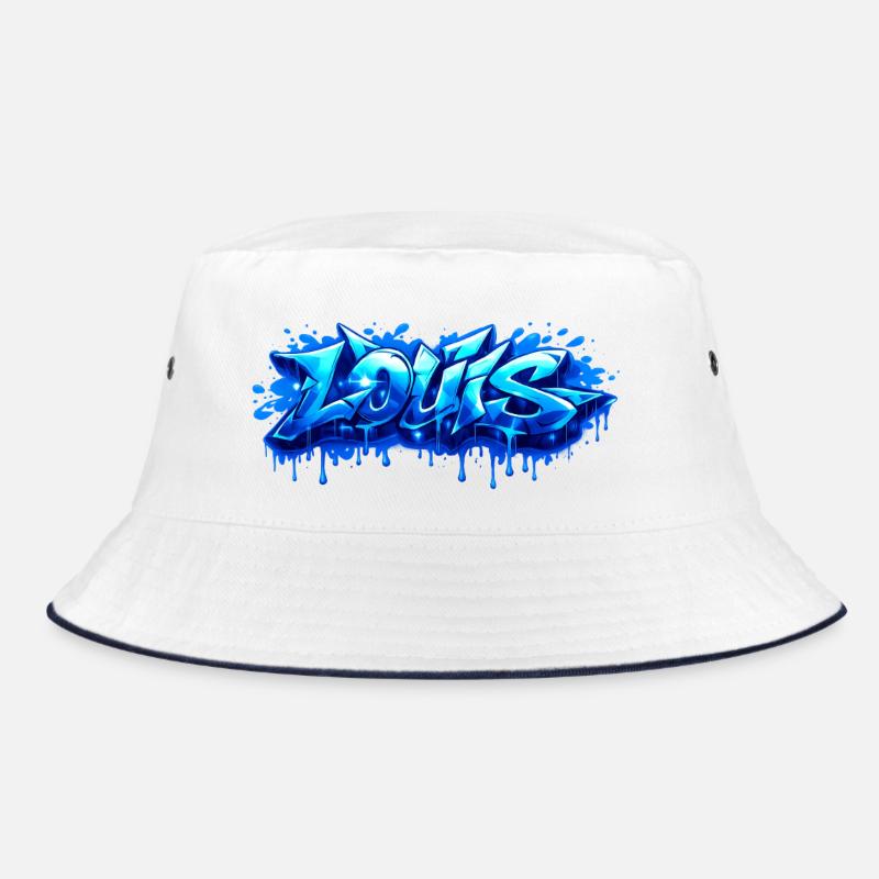 Graffiti LOUIS Name Gift Ideal Printable Bucket Hat
