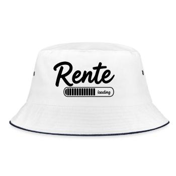 Pension 2026 loading Finally retirement - Bucket Hat - white/navy - Front