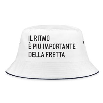 50_OLIO_Ritmo - Bucket Hat - white/navy - Front
