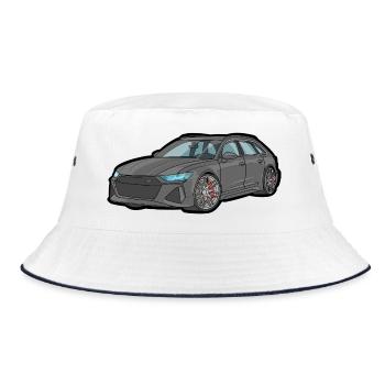 Grey Sports Estate Racing Flair - Bucket Hat - white/navy - Front