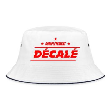 COMPLETELY OFFBEAT! - Bucket Hat - white/navy - Front