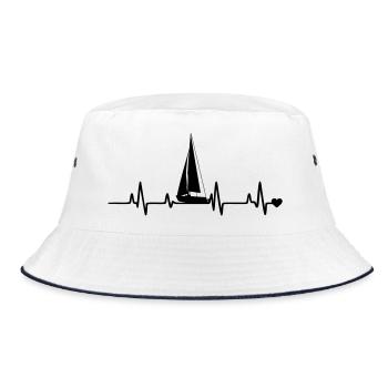 Sail - Bucket Hat - white/navy - Front
