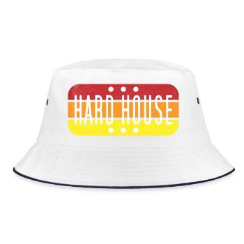 Hard House Gradient - Bucket Hat - white/navy - Front