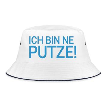 Putze  - Bucket Hat - Weiß/Navy - Vorne