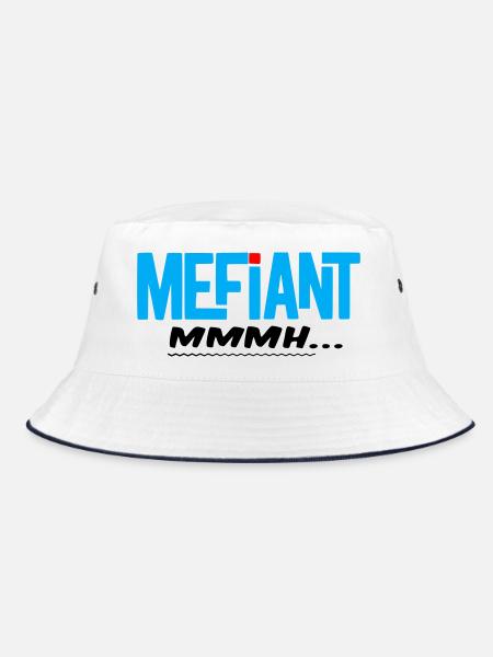 Méfiant - Bob - blanc/marine - Devant