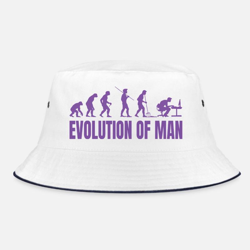 Programmer Computer Freak Evolution Retro Bucket Hat