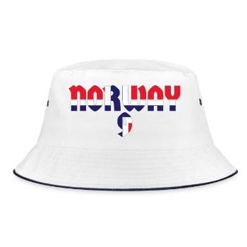 Lettrage norvégien – Design moderne norvégien - Bob - blanc/marine - Devant