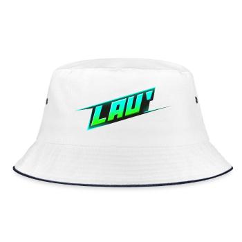 Lau' - Bucket Hat - white/navy - Front