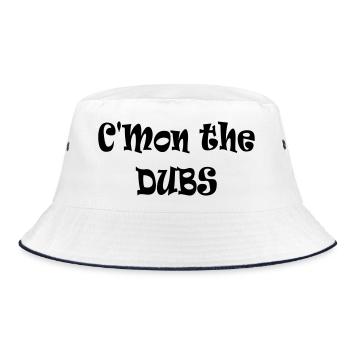 C’mon the Dubs - Bucket Hat - white/navy - Front