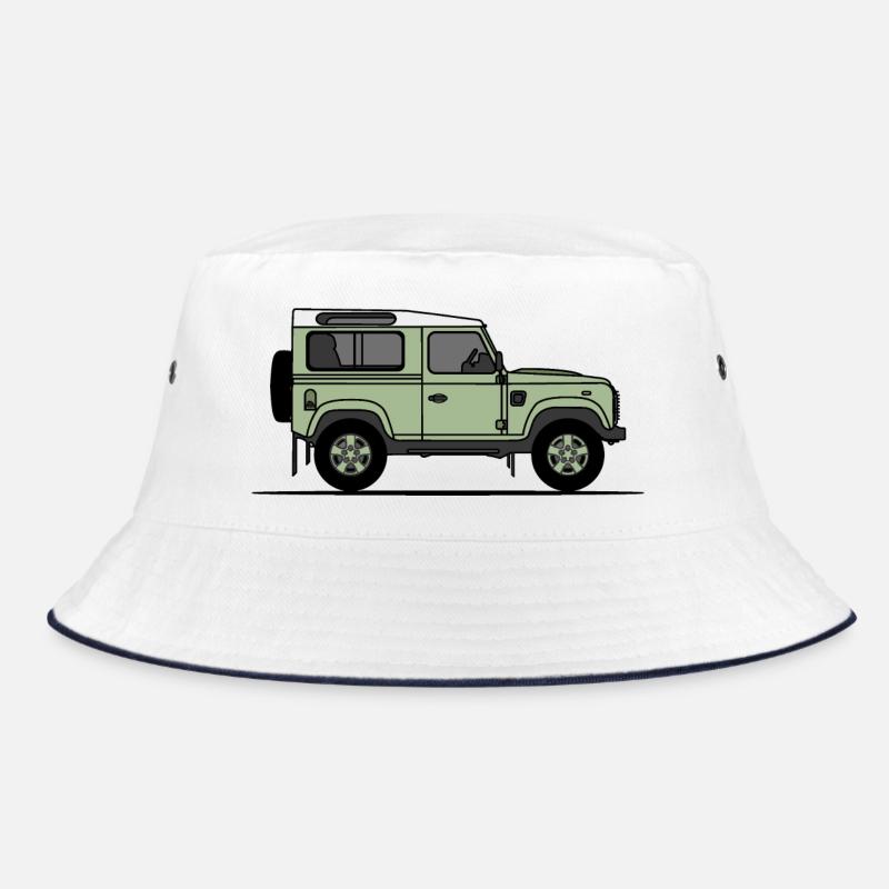 Defender 90 - Bucket Hat - white/navy