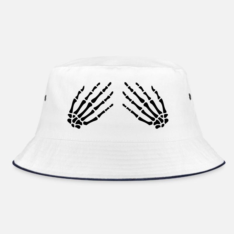 skelet_hand_vector Bucket Hat