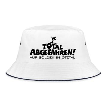 Total Abgefahren auf Sölden im Ötztal Ski - Bucket Hat - Weiß/Navy - Vorne