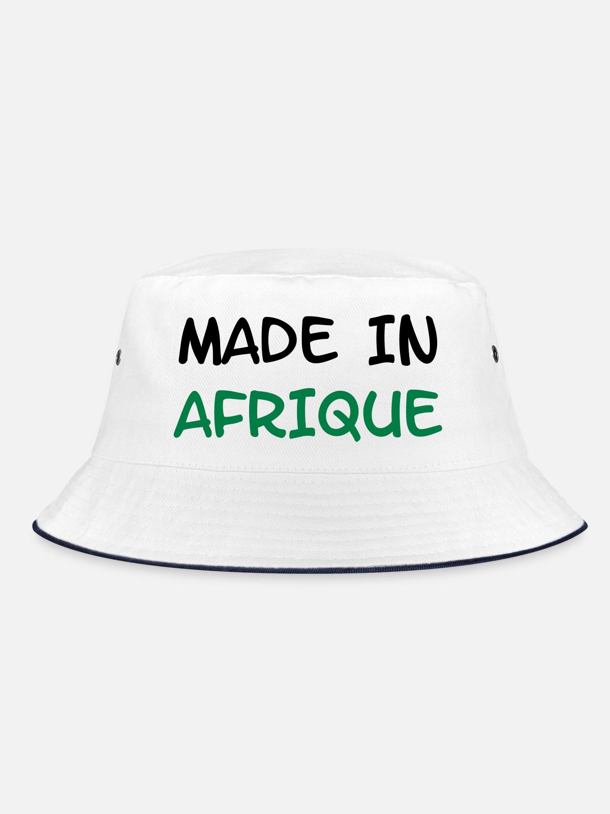 Made in AFRIQUE ! - Bob - blanc/marine - Devant
