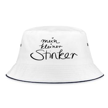 mein kleiner Stinker - Bucket Hat - Weiß/Navy - Vorne