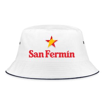 Stars of Spain - San Fermin - Bucket Hat - white/navy - Front