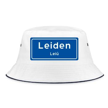 Panneau du nom de lieu de Leiden - Bob - blanc/marine - Devant