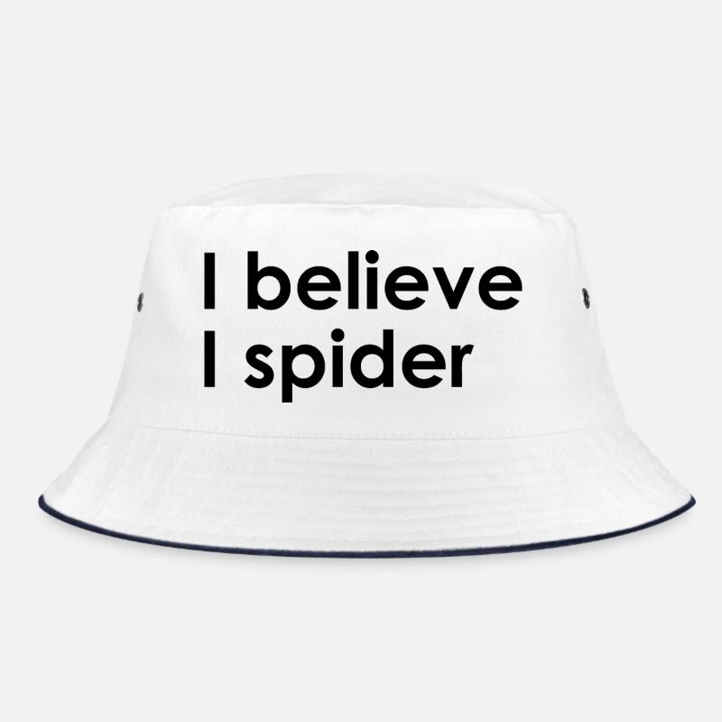 Ich glaub ich spinn - Bucket Hat - Weiß/Navy