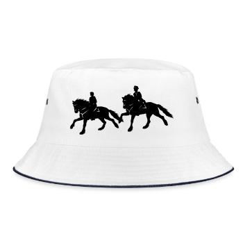 Friesen Reiter - Bucket Hat - Weiß/Navy - Vorne