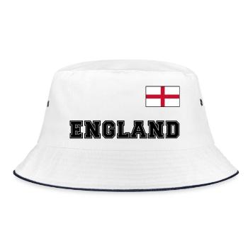 Look maillot de l’ANGLETERRE avec drapeau sur la poitrine - Bob - blanc/marine - Devant