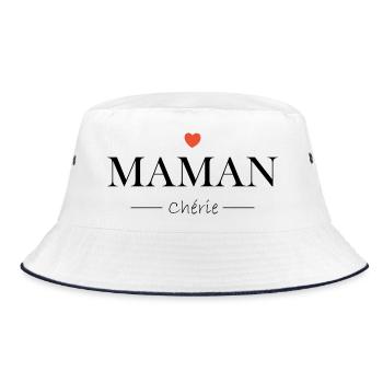 Maman chérie - Bob - blanc/marine - Devant