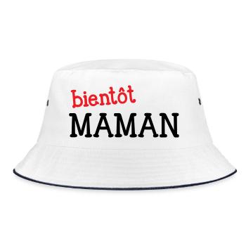 bientôt Maman ! Cadeau de grossesse - Bob - blanc/marine - Devant