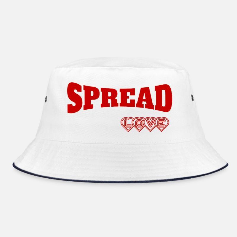 Expressive Spread Love Design Bucket Hat