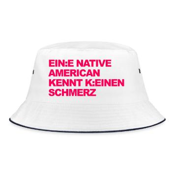 SATIRE WOKE : Un Indien ne connaît pas la douleur - Bob - blanc/marine - Devant