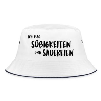 Sweets and messes - Bucket Hat - white/navy - Front