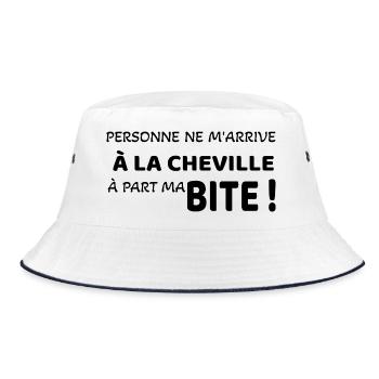 Personne ne m’arrive  - Bob - blanc/marine - Devant