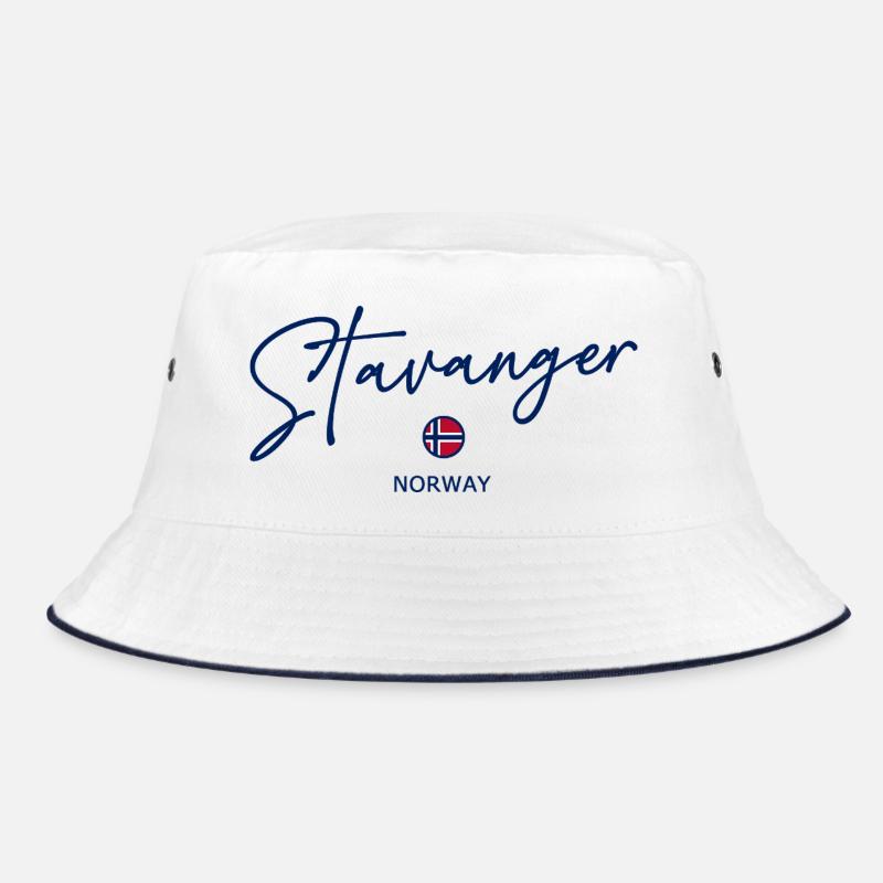 Stavanger - Norway Flag - Norge - Norwegen Bucket Hat