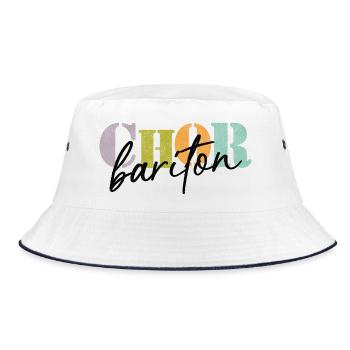 Choir Baritone - Bucket Hat - white/navy - Front