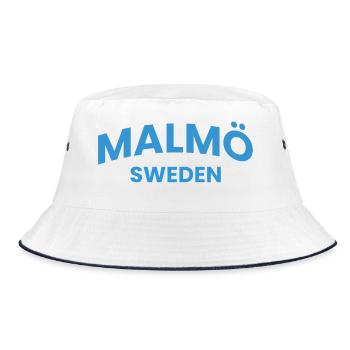 Malmö - Bucket Hat - white/navy - Front