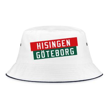 Drapeau de Hisingen Göteborg - Bob - blanc/marine - Devant