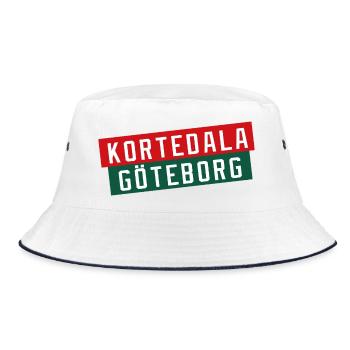 Kortedala Göteborg Colour Block - Bucket Hat - white/navy - Front