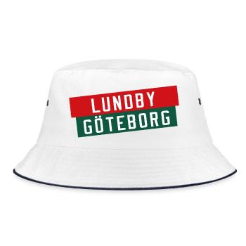 Lund vs Gothenburg Banners - Bucket Hat - white/navy - Front