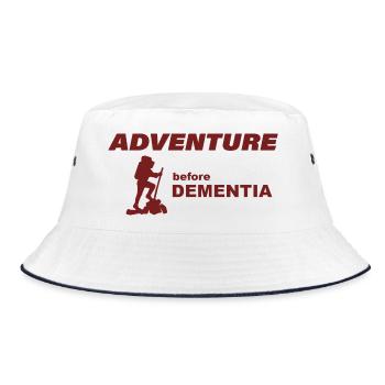 CLIMBING ADVENTURE - Bucket Hat - Weiß/Navy - Vorne