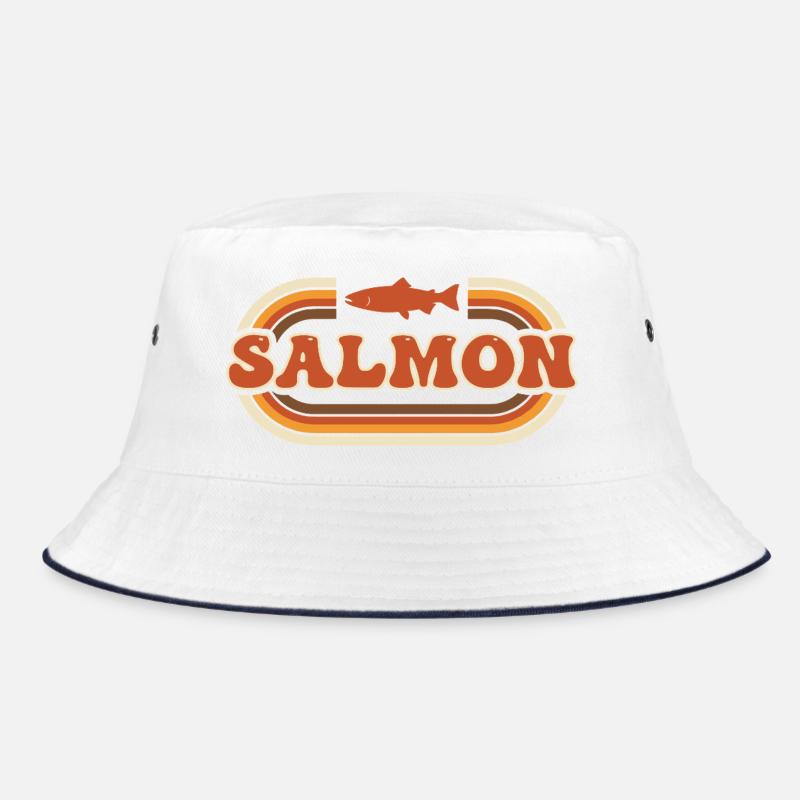Ambiance rétro de pêche de la rivière Salmon Bob
