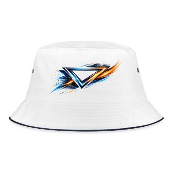Triangle de design en maillot Style sportif bleu orange - Bob - blanc/marine - Devant