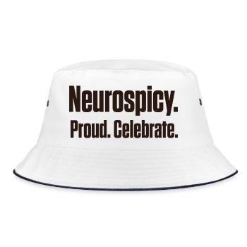 Neuroépicé et fier de diagnostic tardif ND - Bob - blanc/marine - Devant