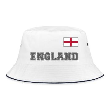 Look maillot de l’ANGLETERRE avec drapeau sur la poitrine - Bob - blanc/marine - Devant