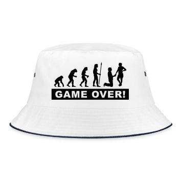 evolution_wedding - Bucket Hat - white/navy - Front