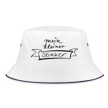 mein kleiner Stinker - Bucket Hat - Weiß/Navy - Vorne