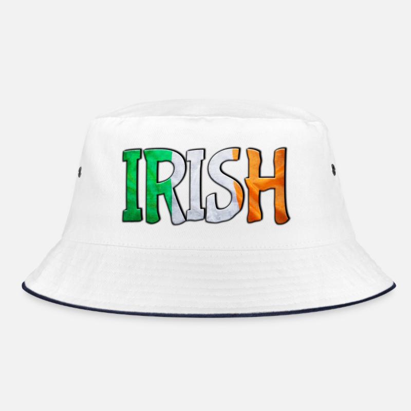 Irish Flag Letters Patchwork Bucket Hat