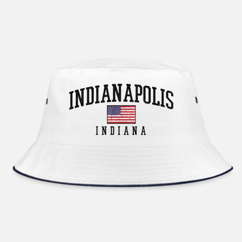 Drapeau de la fierté Indy Look Indiana - Bob - blanc/marine