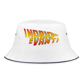 Indrio e vanti - zurück und vorwärts - Bucket Hat - Weiß/Navy - Vorne